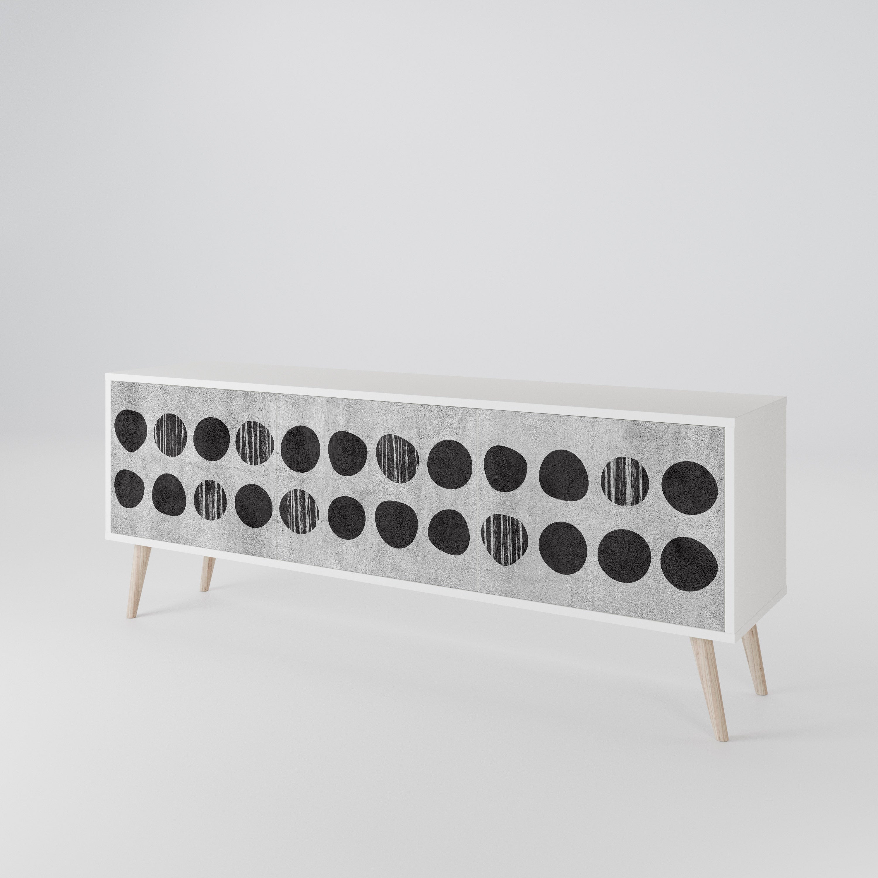 GHOSTLY GRADIENTS Mueble de TV de 3 Puertas