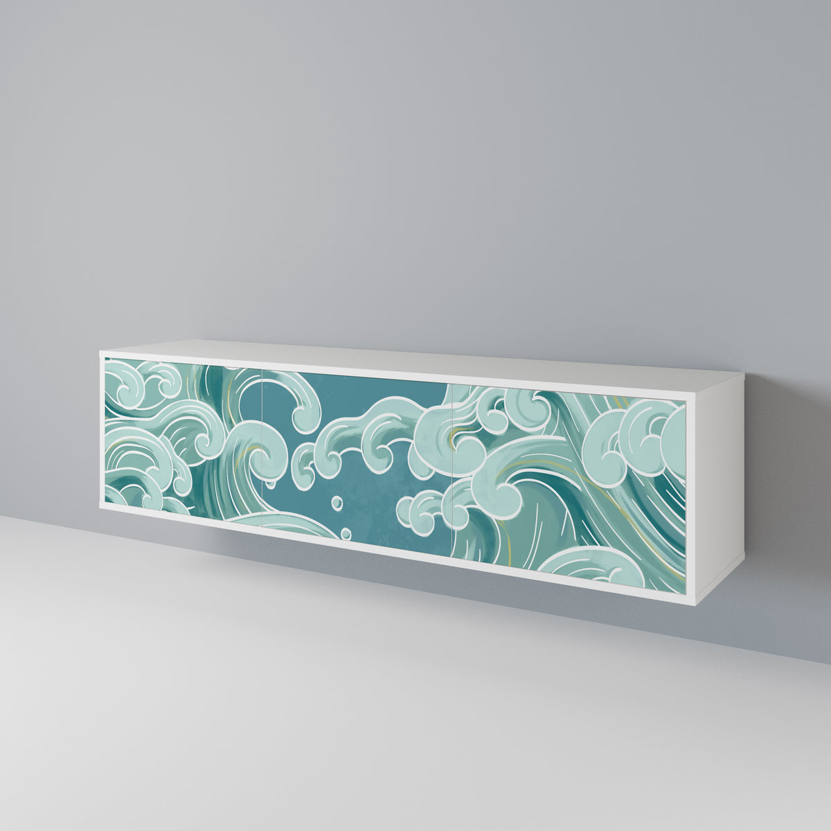 ASIAN SWAY Mueble de TV de 3 Puertas