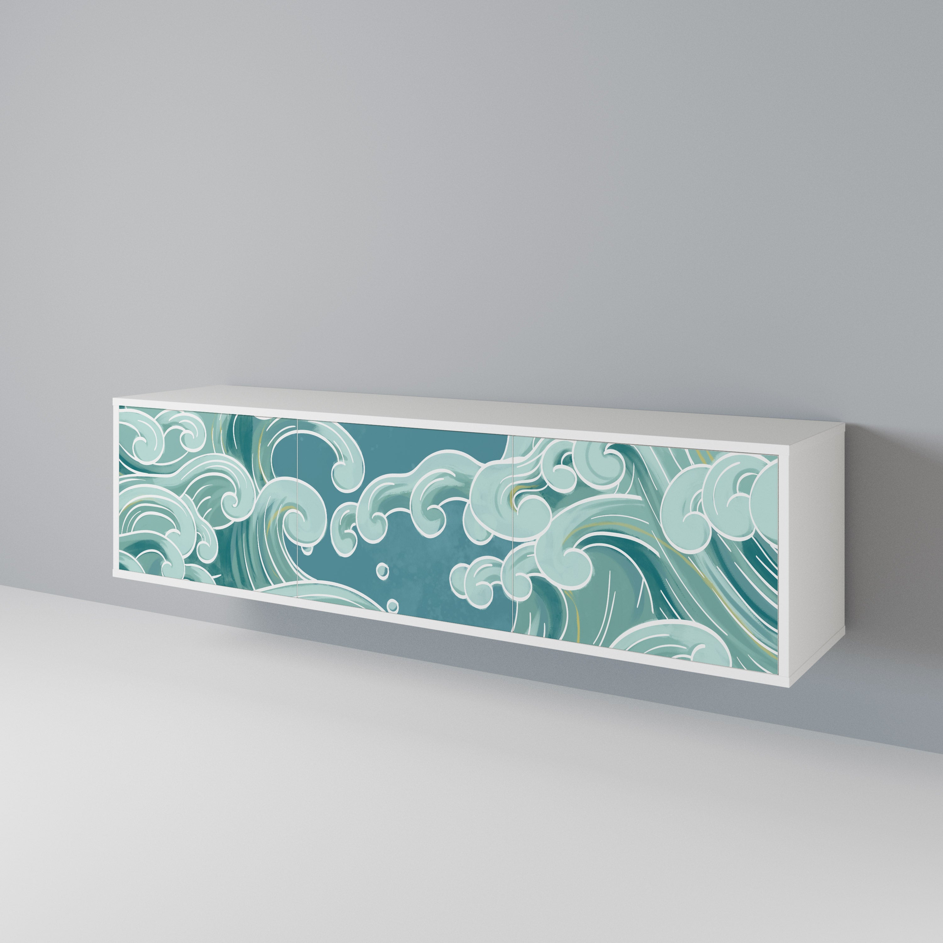 ASIAN SWAY Mueble de TV de 3 Puertas