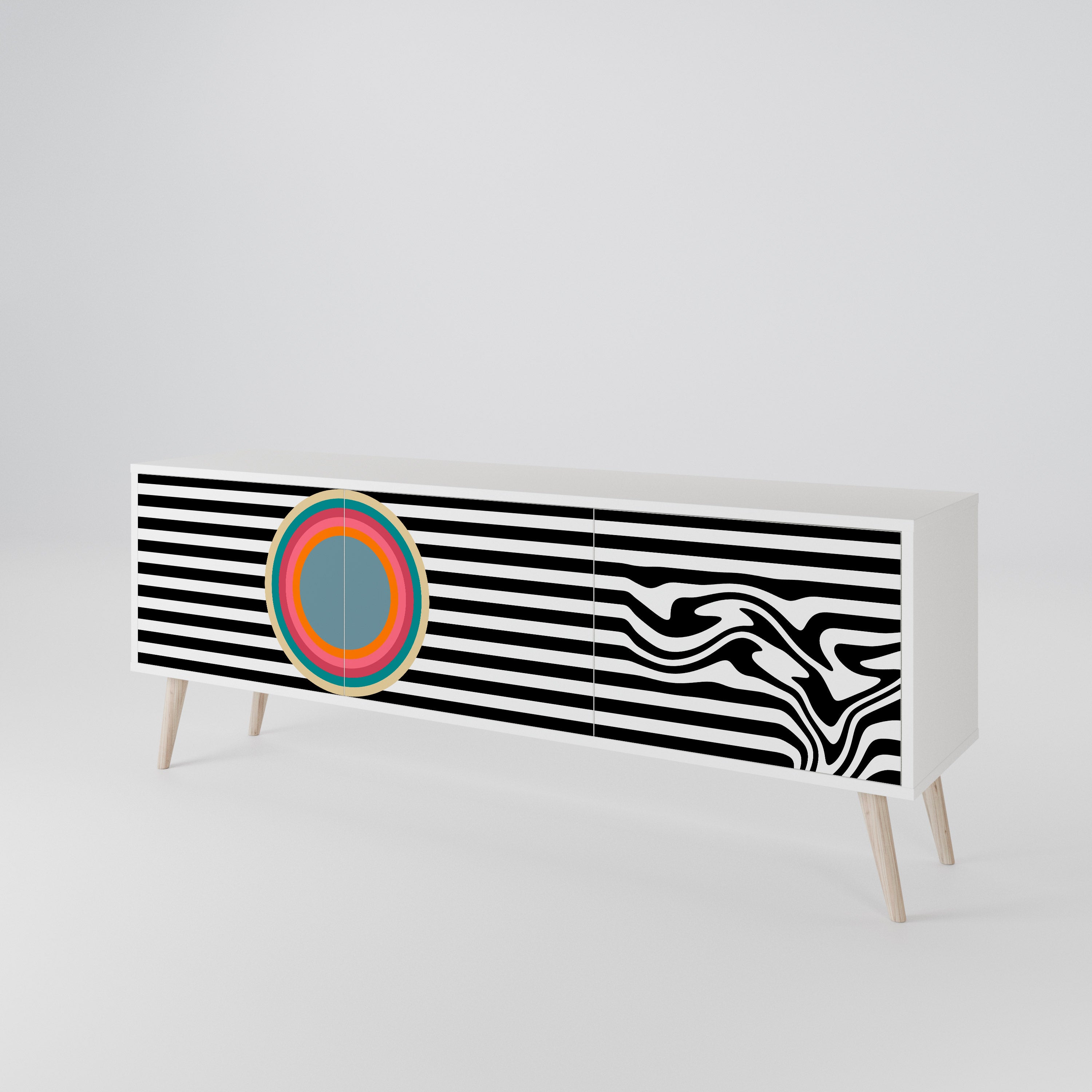 SPECTRA SHOWCASE Mueble de TV de 3 Puertas