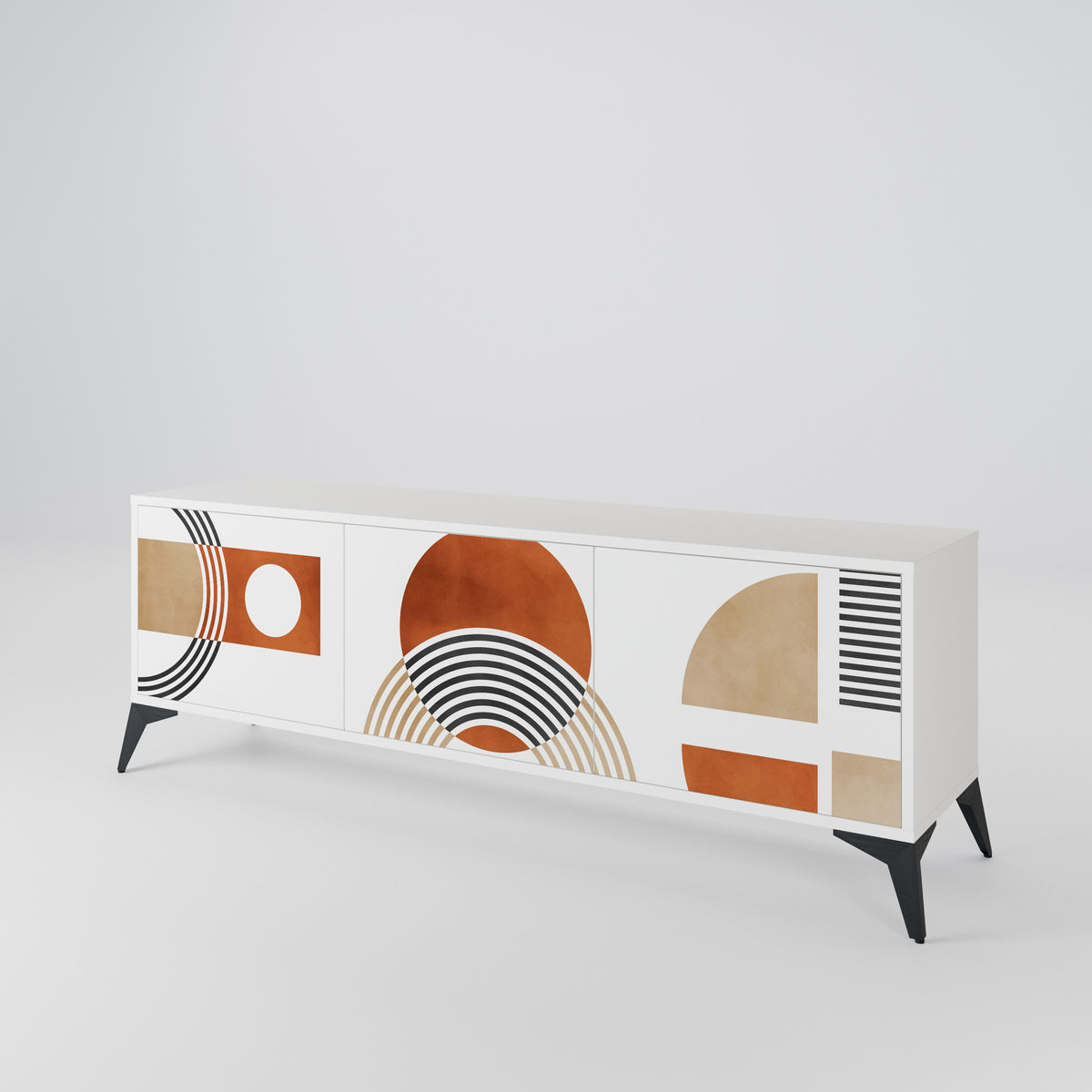 CIRCLE RHYTM Mueble de TV de 3 Puertas