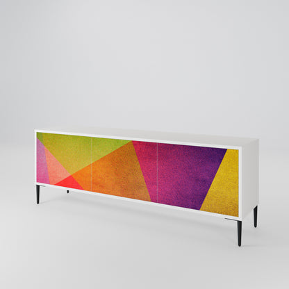 VIVID GEOMETRY Mueble de TV de 3 Puertas