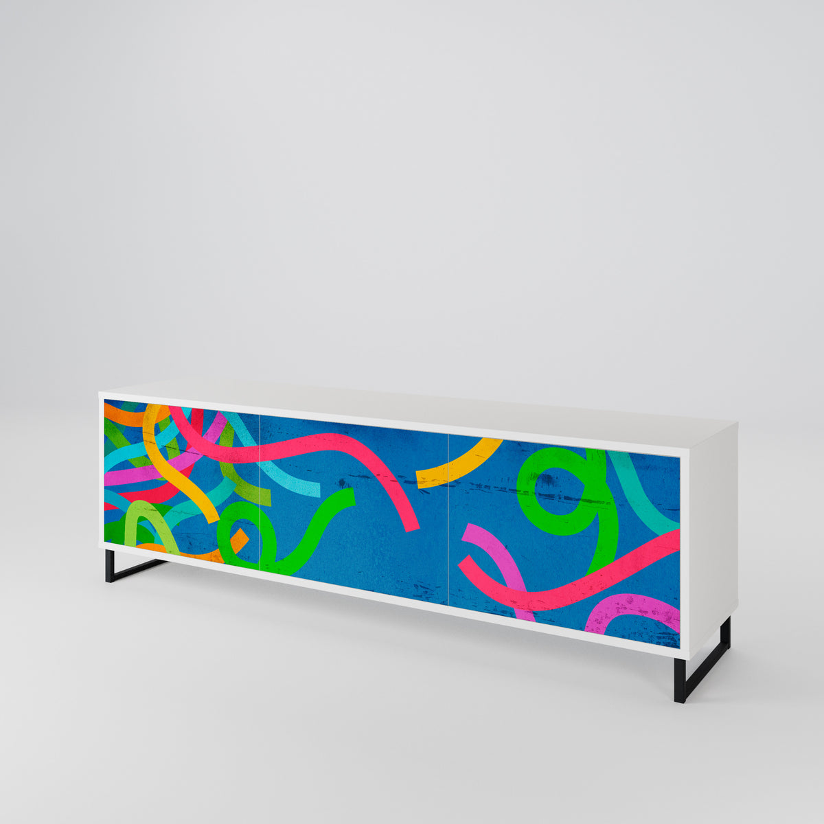 STREAMER TANGLE Mueble de TV de 3 Puertas