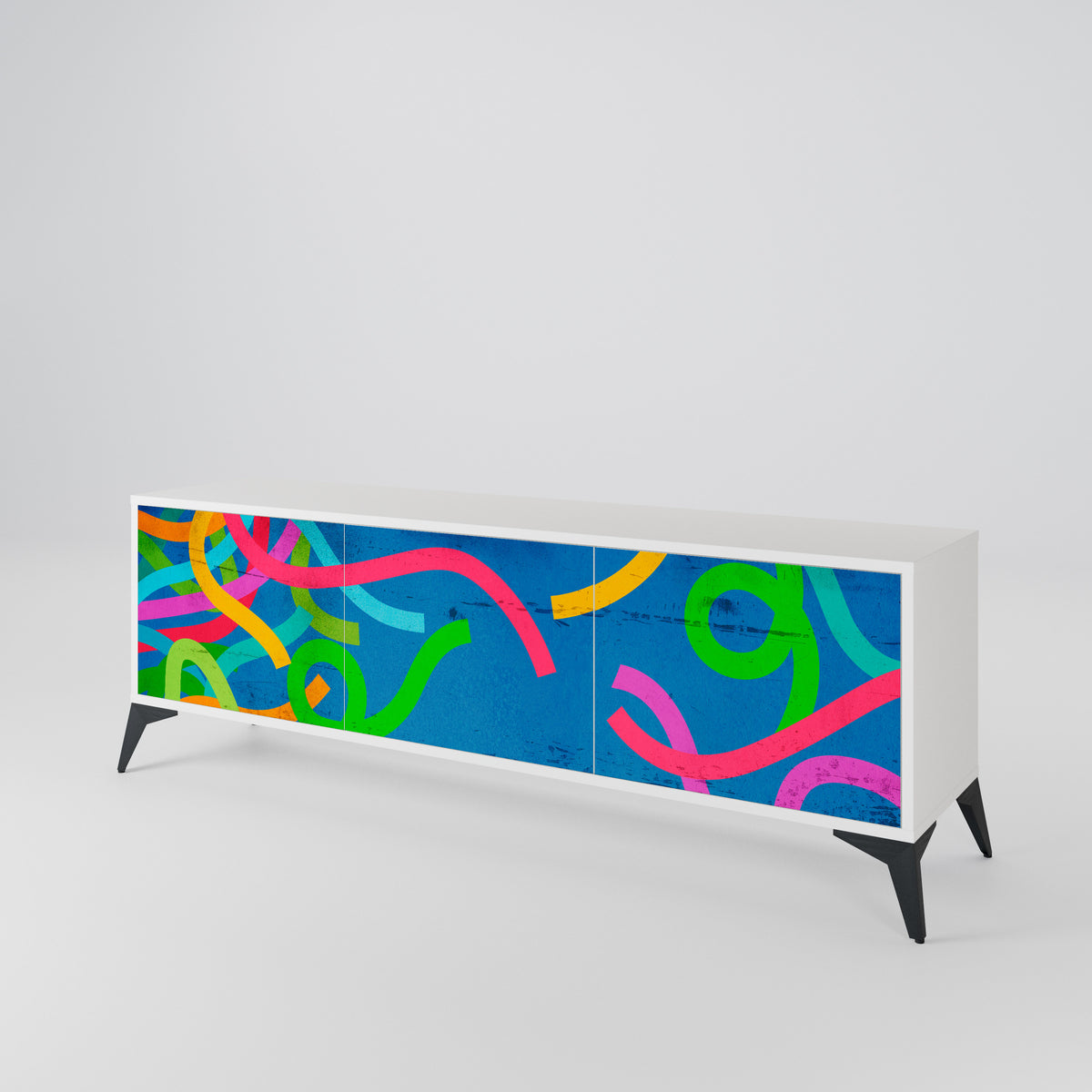 STREAMER TANGLE Mueble de TV de 3 Puertas