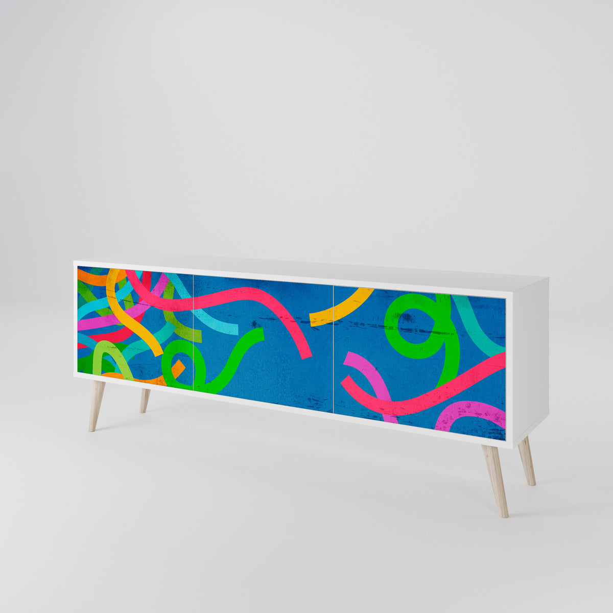 STREAMER TANGLE Mueble de TV de 3 Puertas