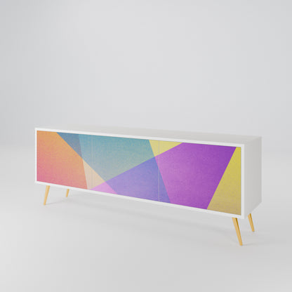 BRIGHT GEOMETRY Mueble de TV de 3 Puertas