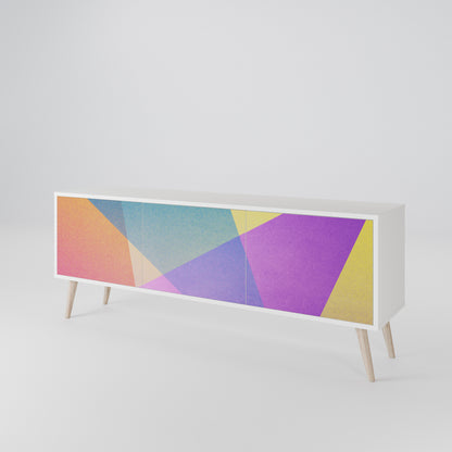 BRIGHT GEOMETRY Mueble de TV de 3 Puertas