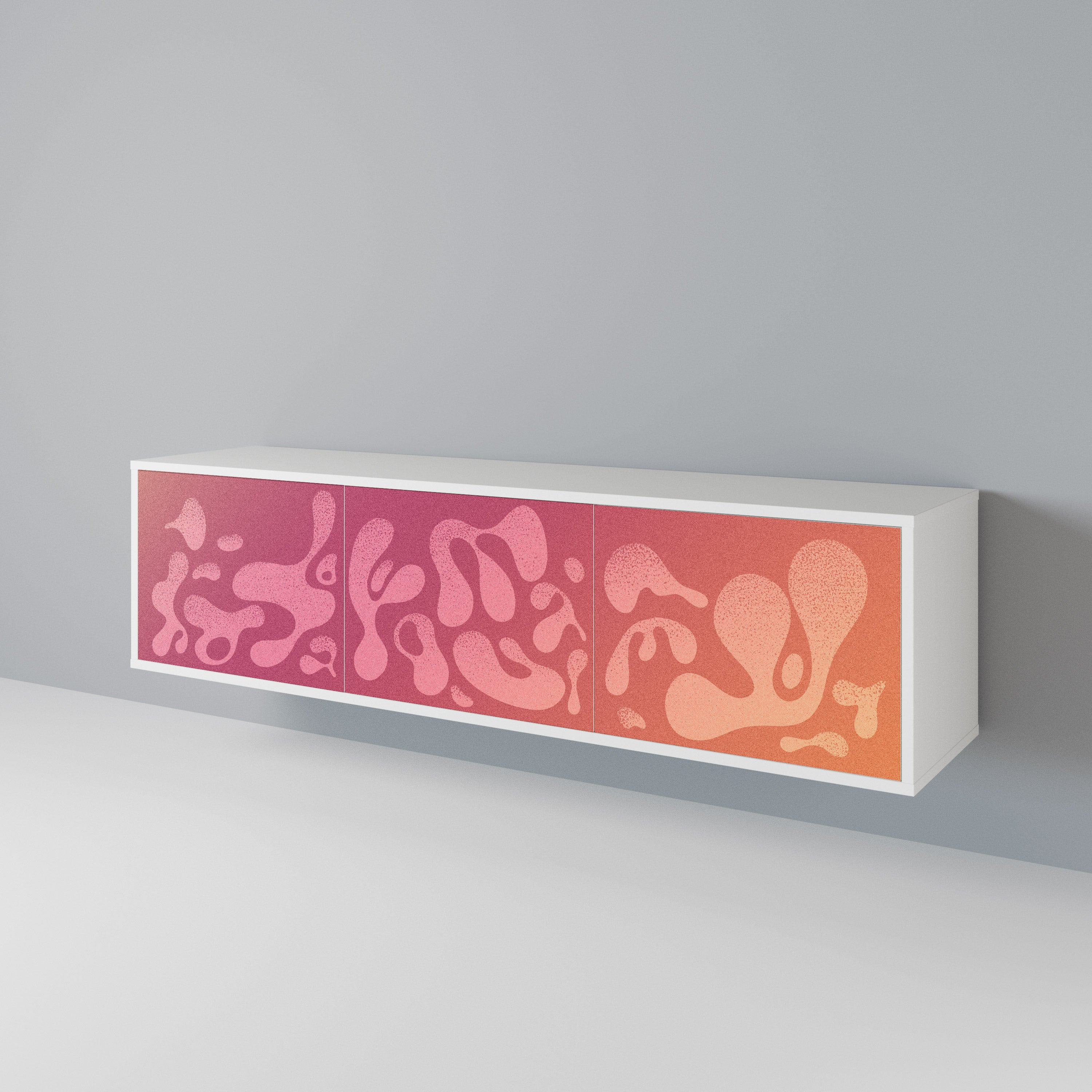 IRREGULAR PINK 3-Door TV Cabinet