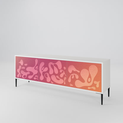 IRREGULAR PINK Mueble de TV de 3 Puertas