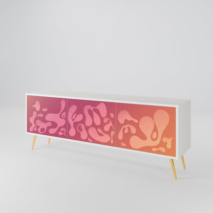 IRREGULAR PINK Mueble de TV de 3 Puertas