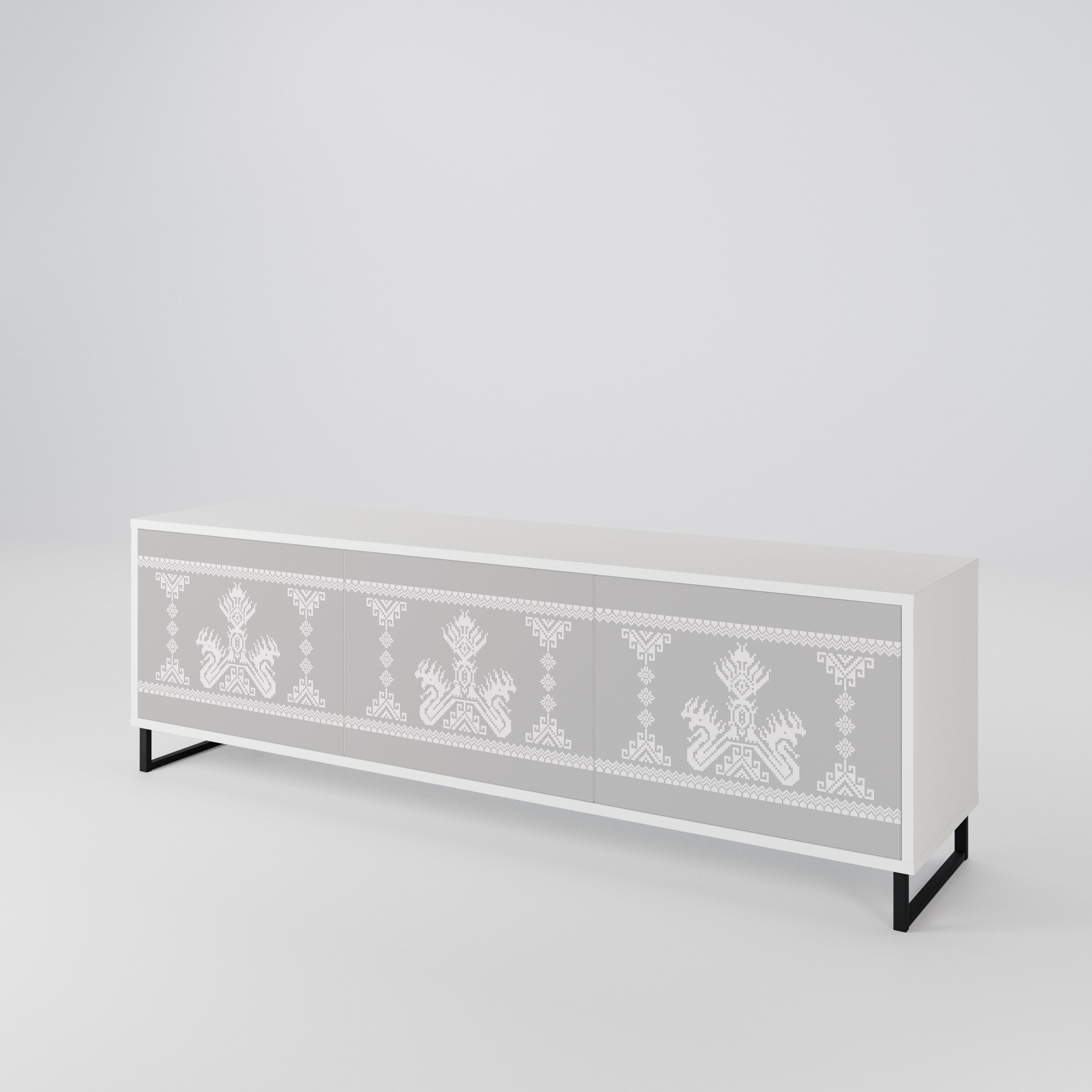 THAI GRAY 3-Door TV Cabinet