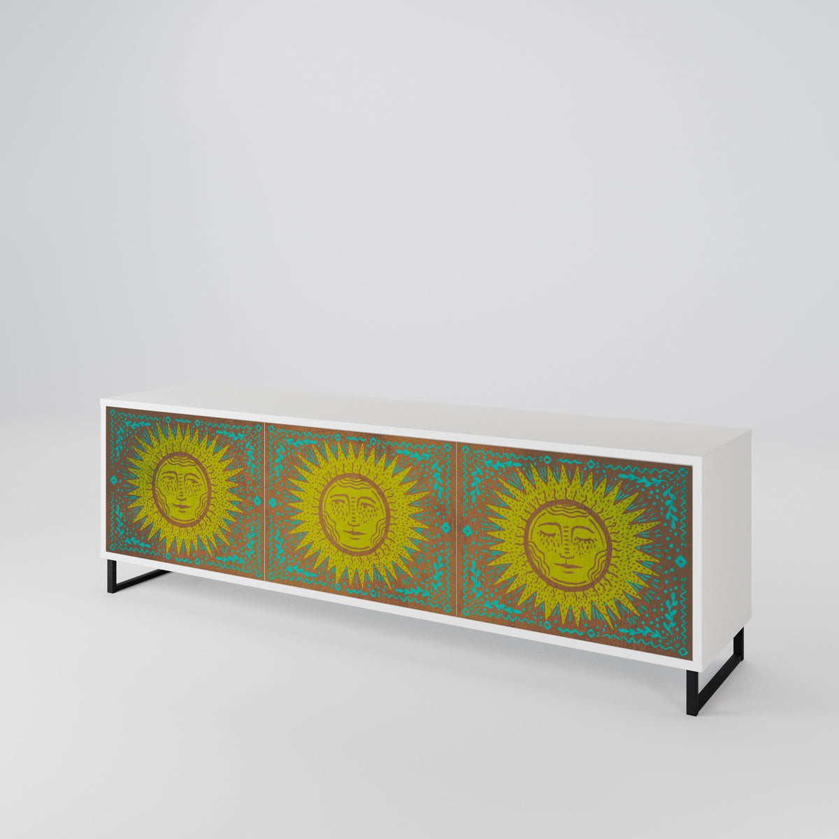 SUNSHINE EULOGY Mueble de TV de 3 Puertas