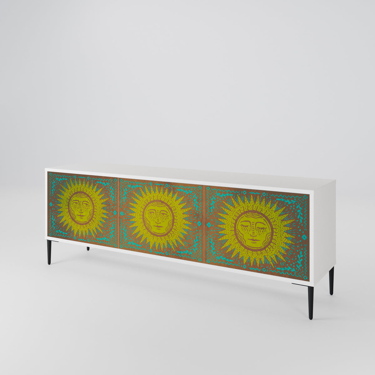 SUNSHINE EULOGY Mueble de TV de 3 Puertas