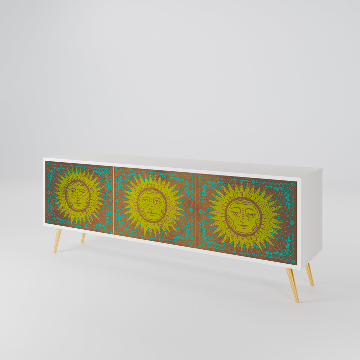 SUNSHINE EULOGY Mueble de TV de 3 Puertas