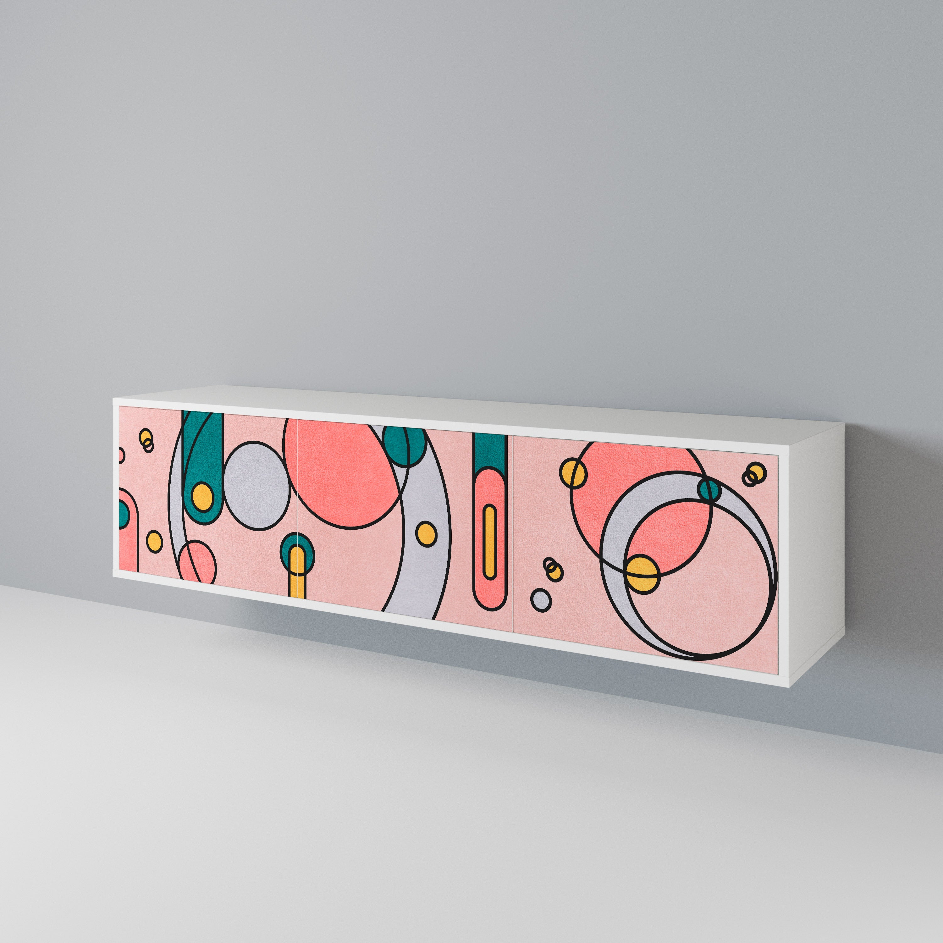 GOSSAMER ECHOES 3-Door TV Cabinet