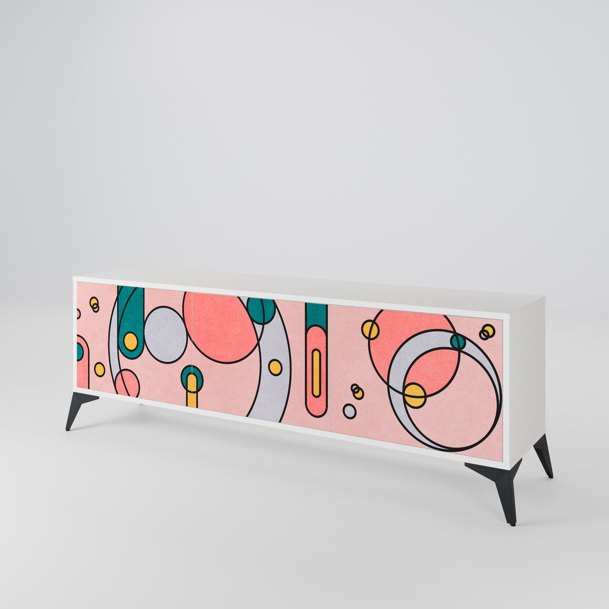 GOSSAMER ECHOES Mueble de TV de 3 Puertas