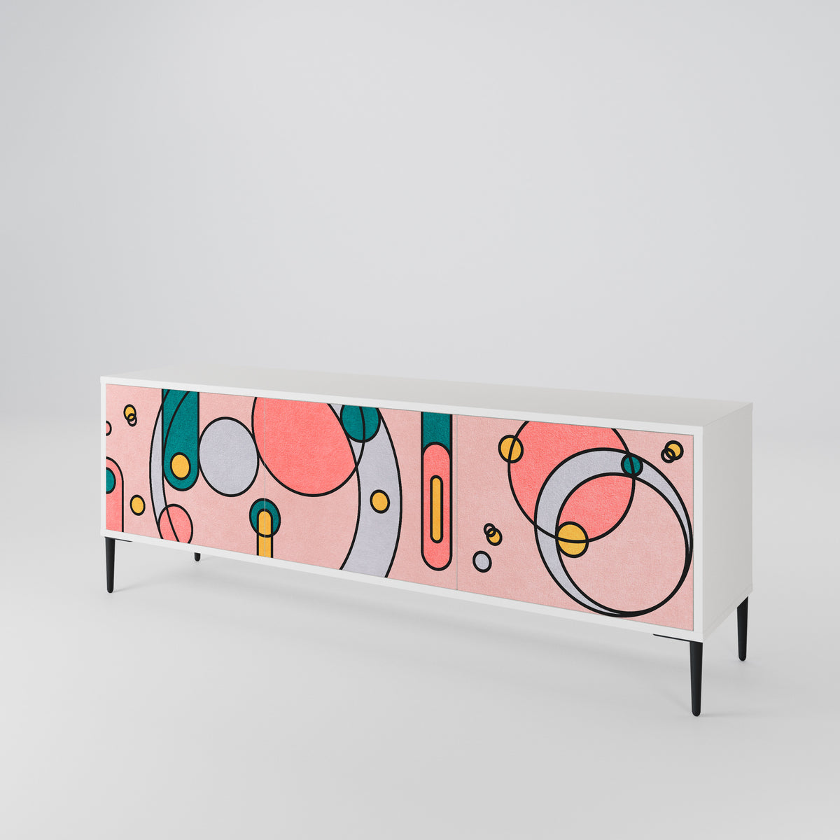 GOSSAMER ECHOES Mueble de TV de 3 Puertas