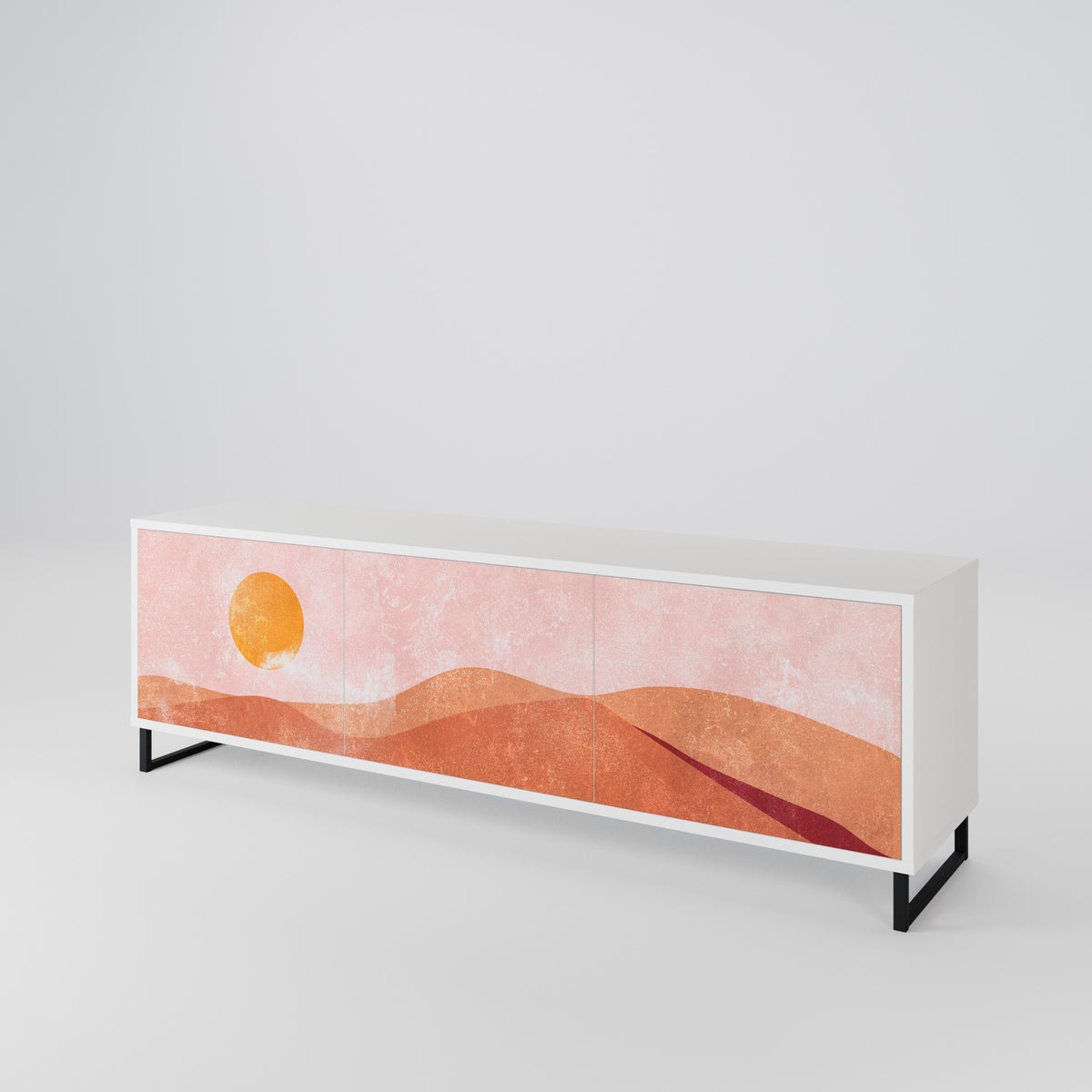 LUMINOUS SUNLIGHT Mueble de TV de 3 Puertas