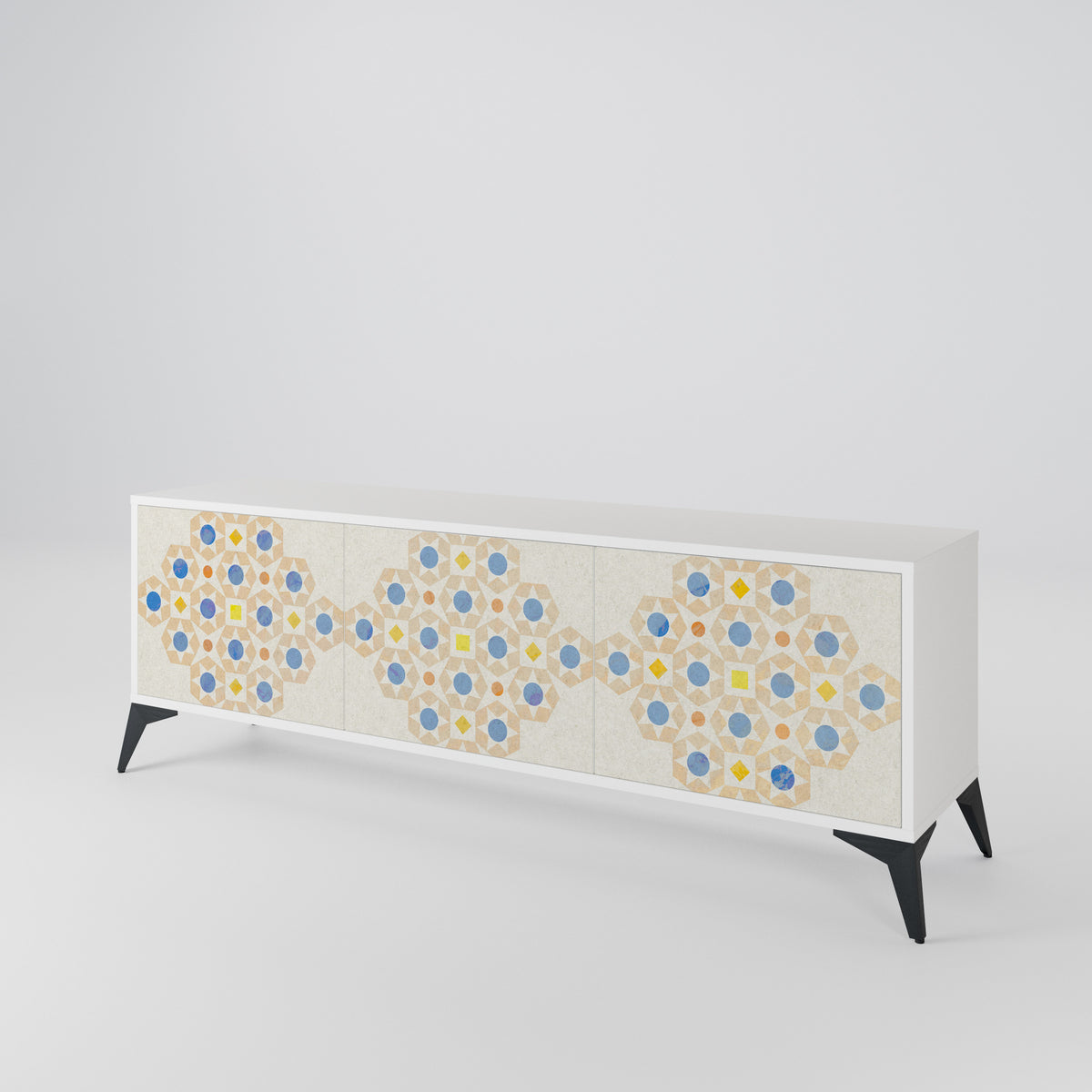 PATTERNED PRISM Mueble de TV de 3 Puertas