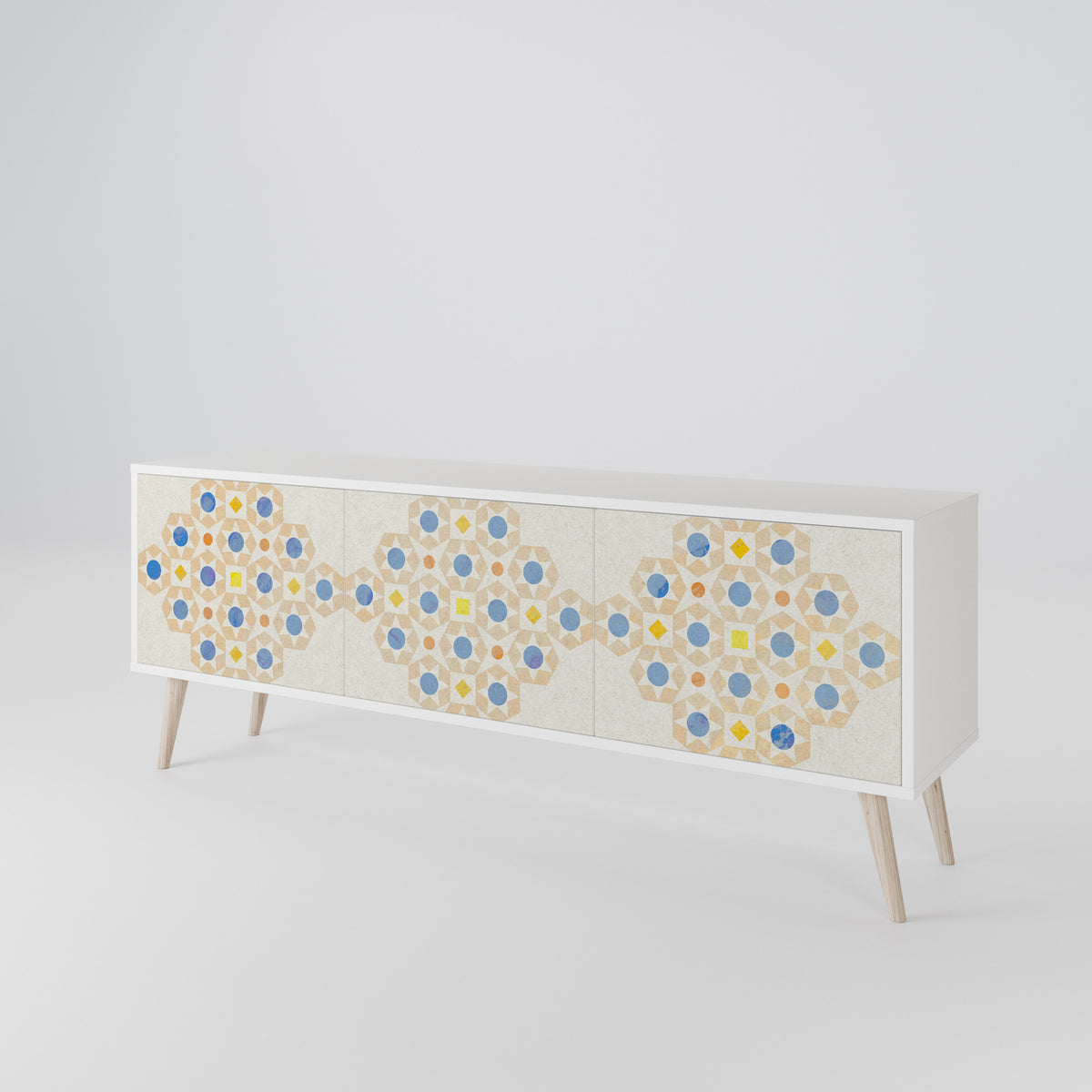 PATTERNED PRISM Mueble de TV de 3 Puertas