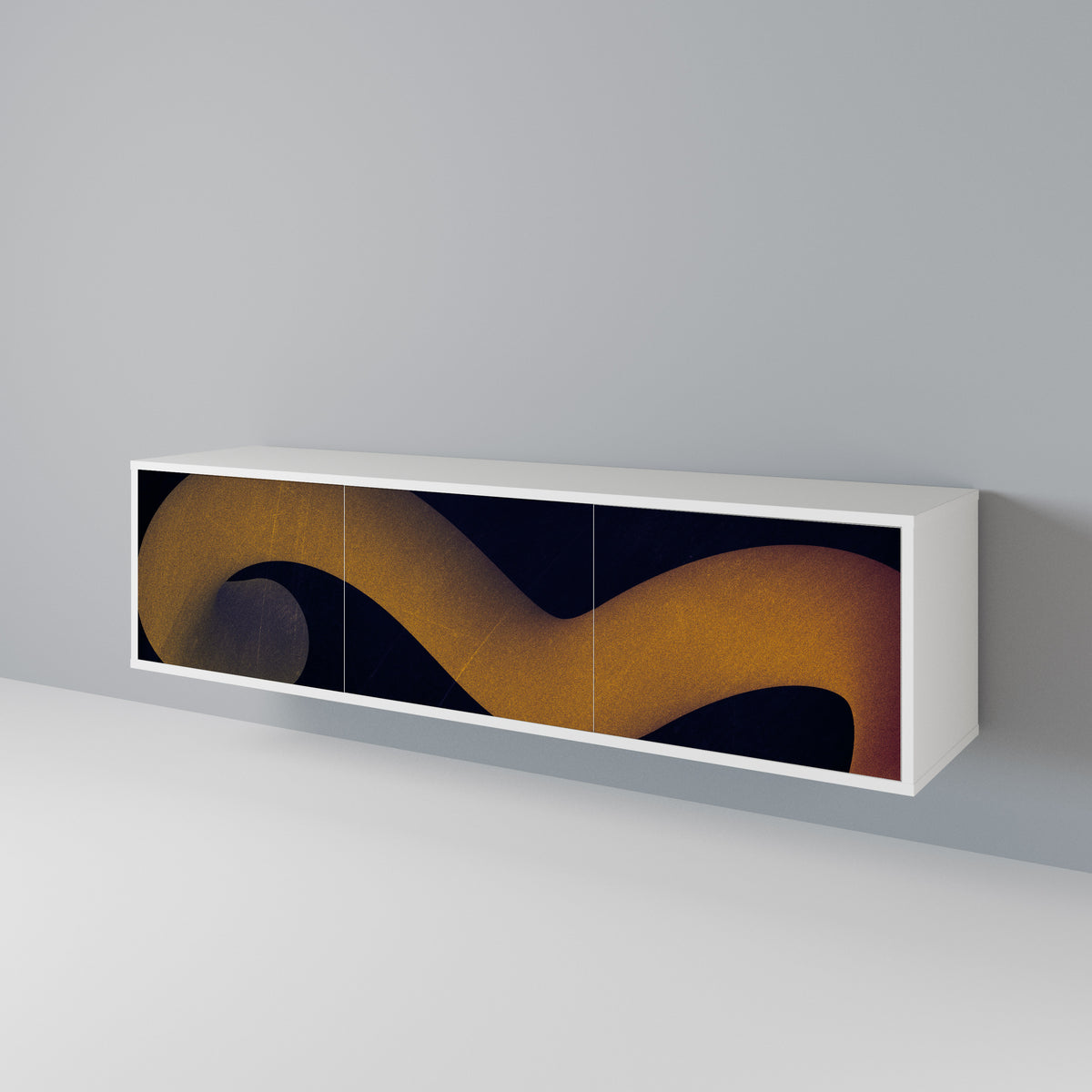 HOLLOW TIME Mueble de TV de 3 Puertas