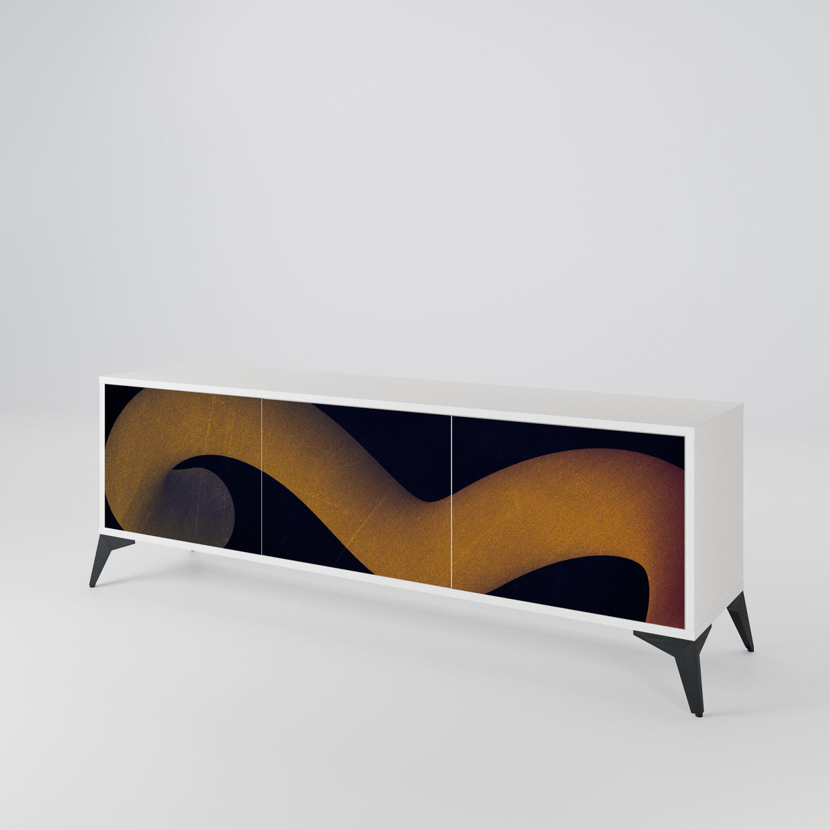 HOLLOW TIME Mueble de TV de 3 Puertas