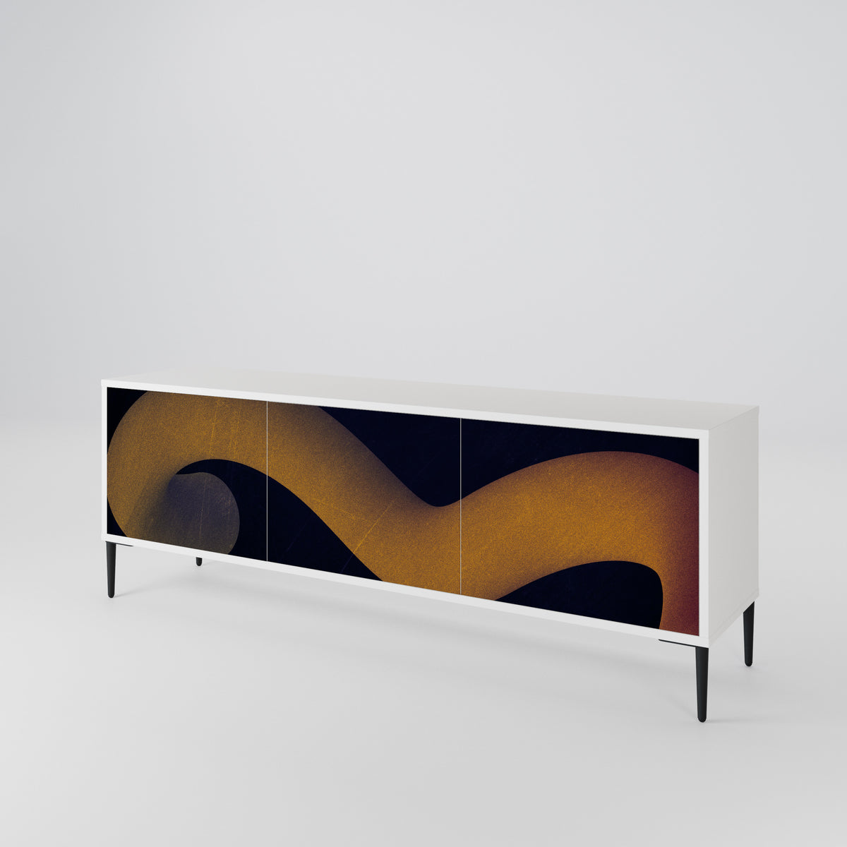 HOLLOW TIME Mueble de TV de 3 Puertas