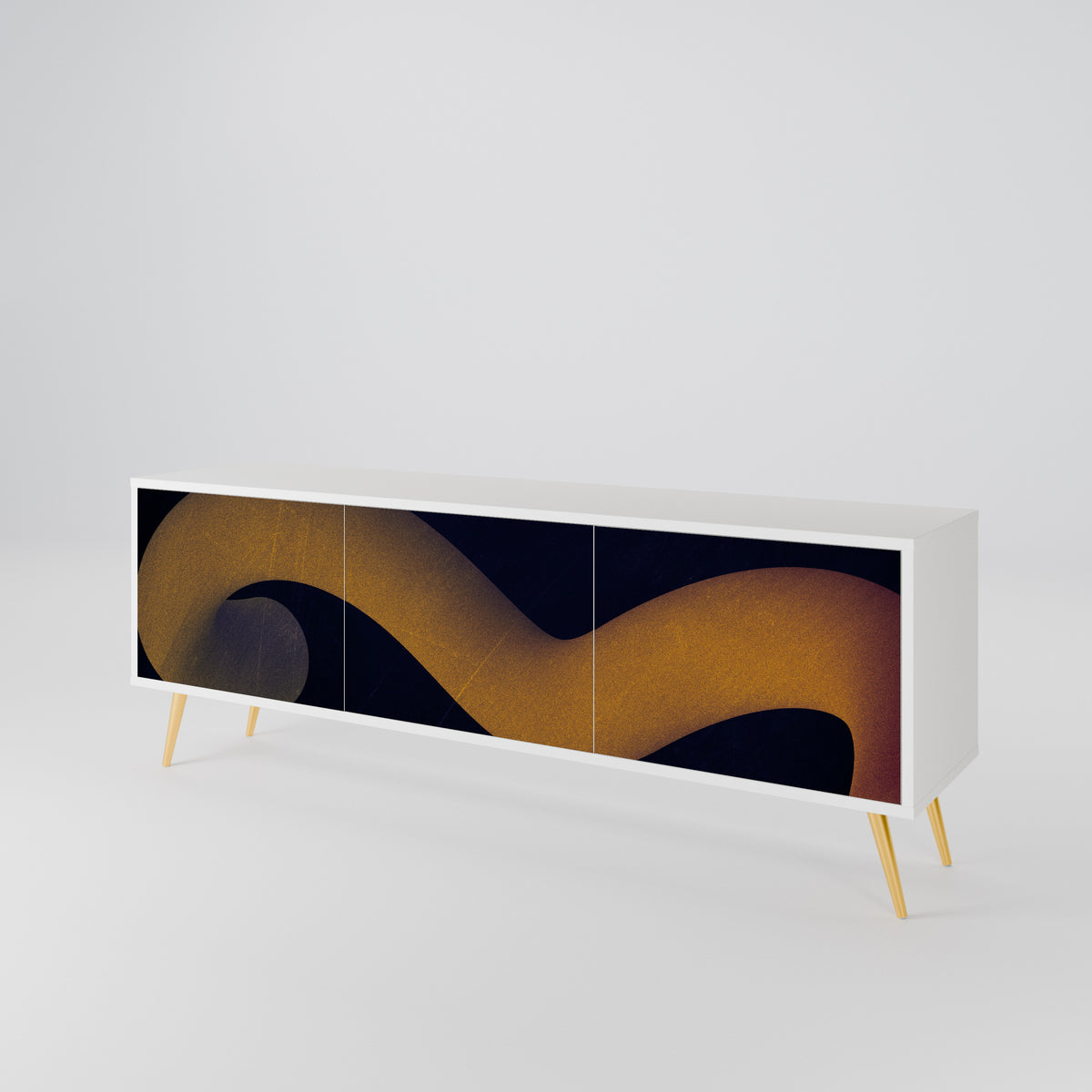 HOLLOW TIME Mueble de TV de 3 Puertas