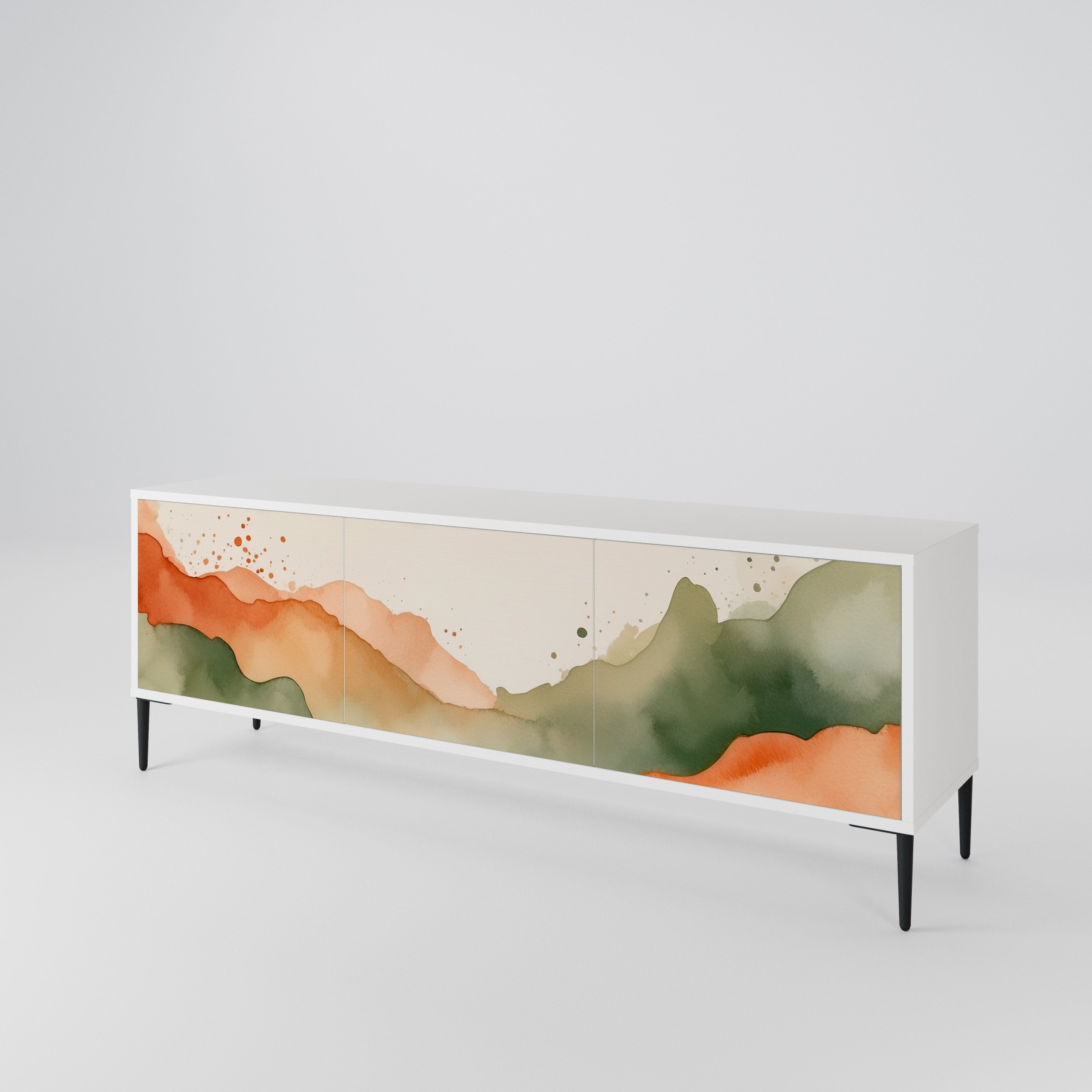 WATERCOLOUR PEAKS 3-Door TV Cabinet