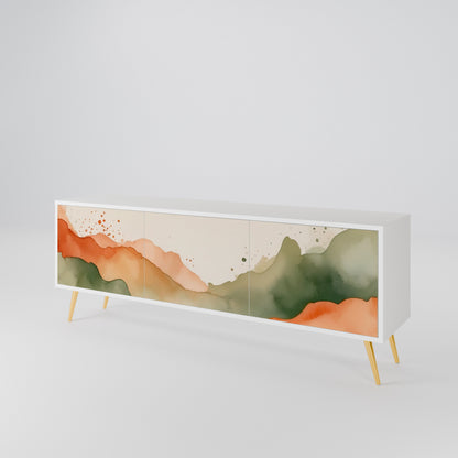 WATERCOLOUR PEAKS Mueble de TV de 3 Puertas