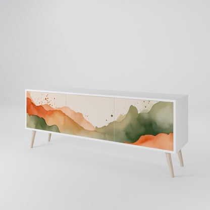 WATERCOLOUR PEAKS Mueble de TV de 3 Puertas