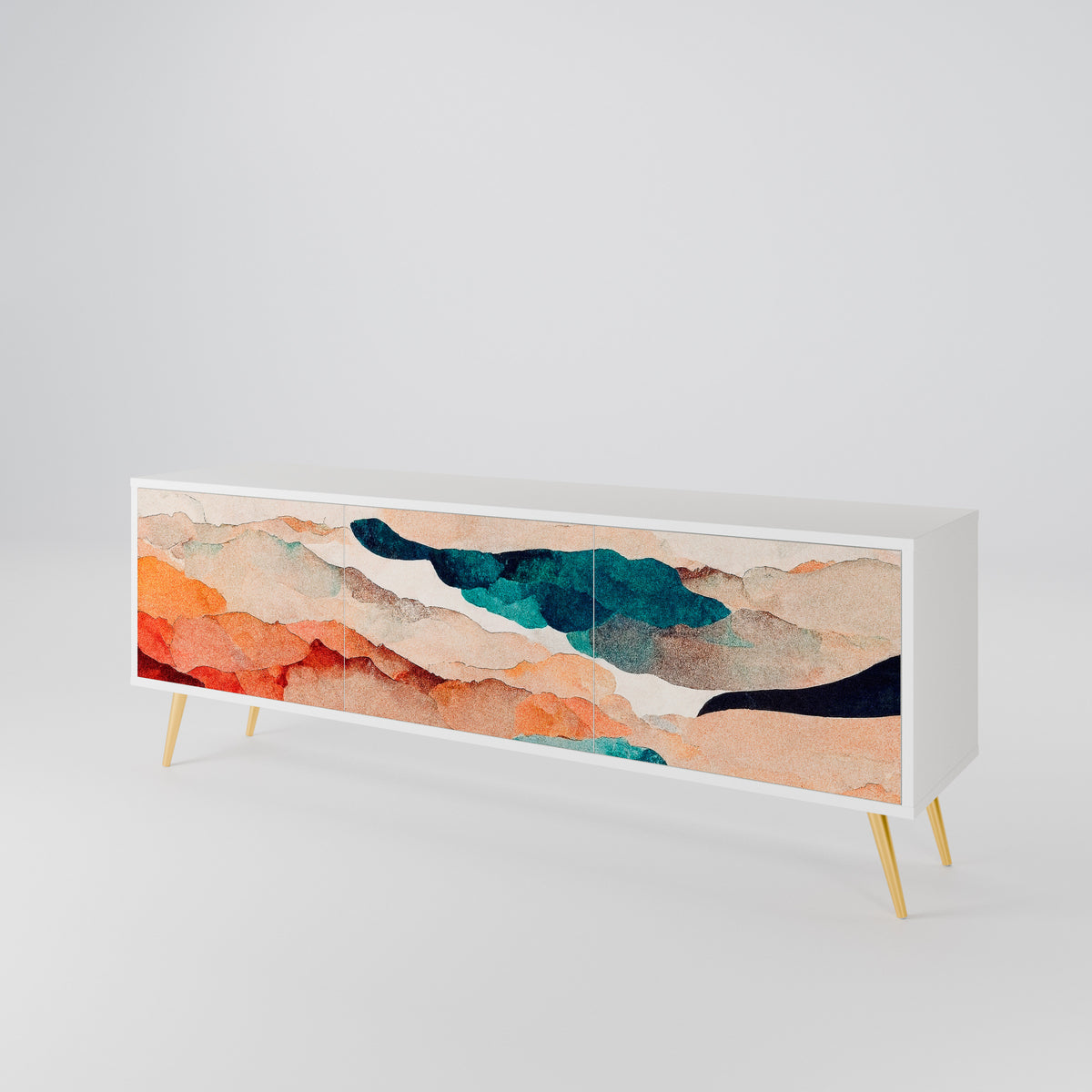 ABSTRACT LANDSCAPE Mueble de TV de 3 Puertas