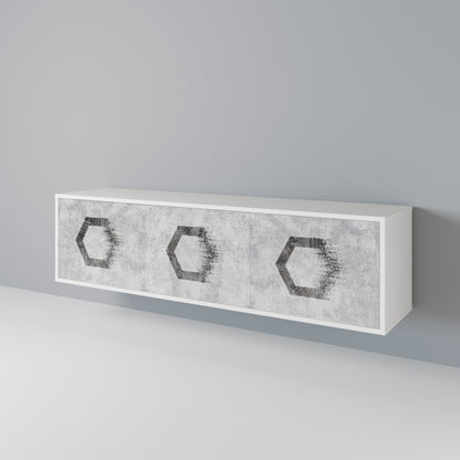 HEXAGONAL FIGURES Mueble de TV de 3 Puertas