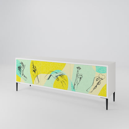 BODY LANGUAGE Mueble de TV de 3 Puertas