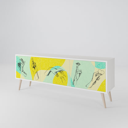 BODY LANGUAGE Mueble de TV de 3 Puertas