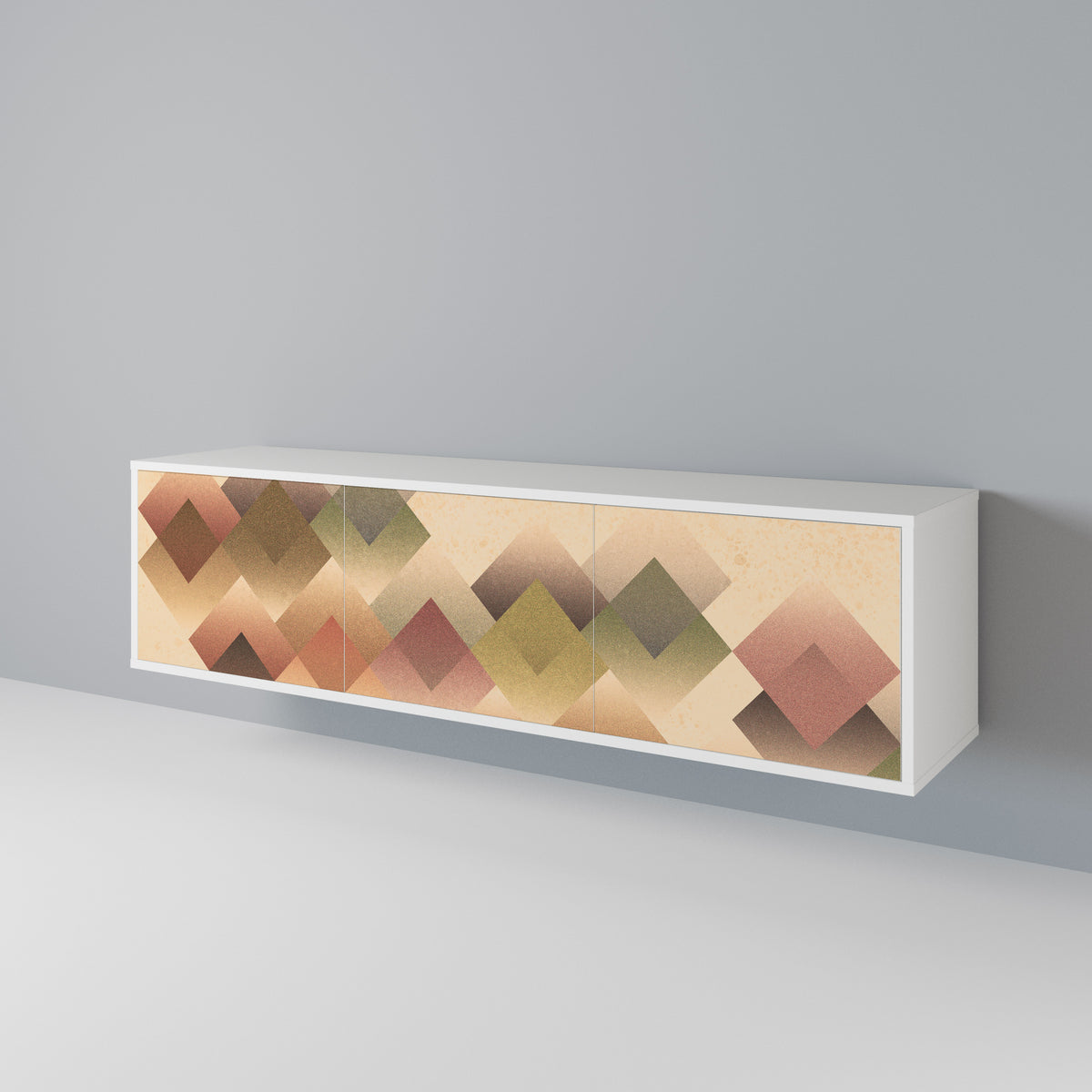 GEOMETRIC FUSION Mueble de TV de 3 Puertas