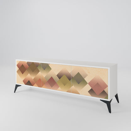 GEOMETRIC FUSION Mueble de TV de 3 Puertas