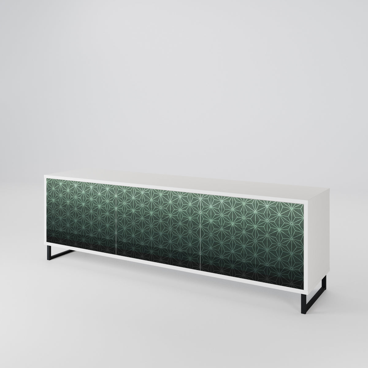 ORNAMENTAL GLIMMER Mueble de TV de 3 Puertas