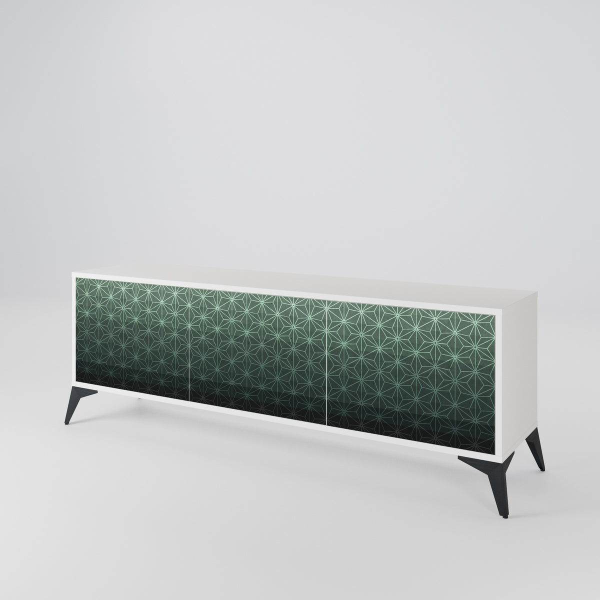 ORNAMENTAL GLIMMER Mueble de TV de 3 Puertas