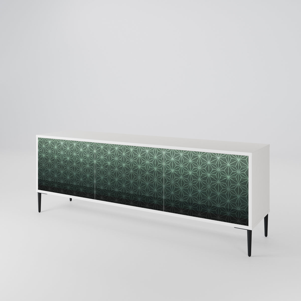 ORNAMENTAL GLIMMER Mueble de TV de 3 Puertas