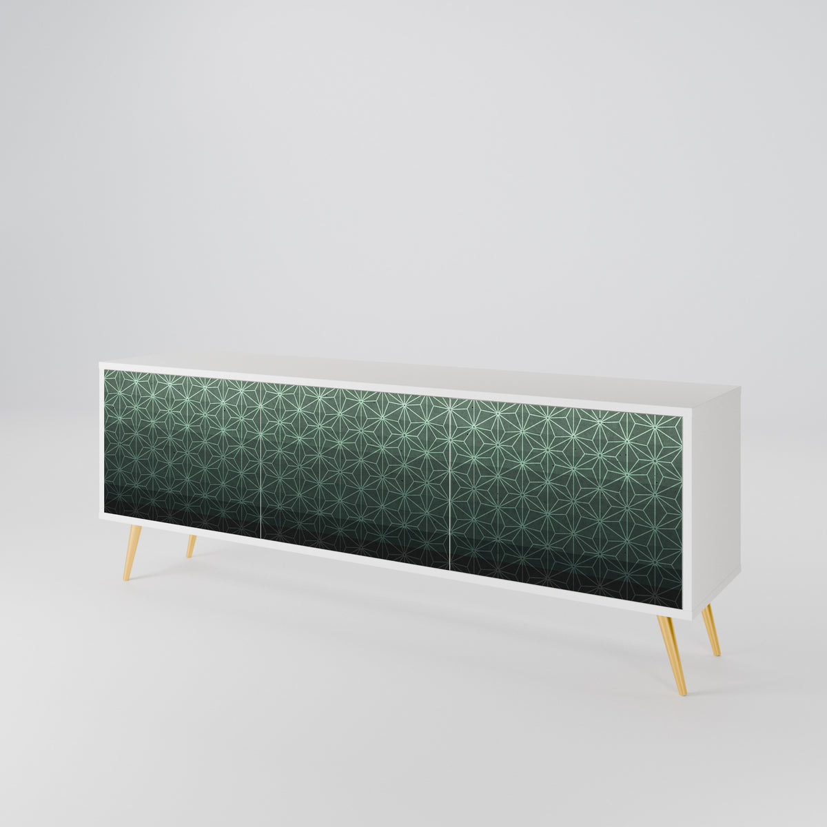 ORNAMENTAL GLIMMER Mueble de TV de 3 Puertas