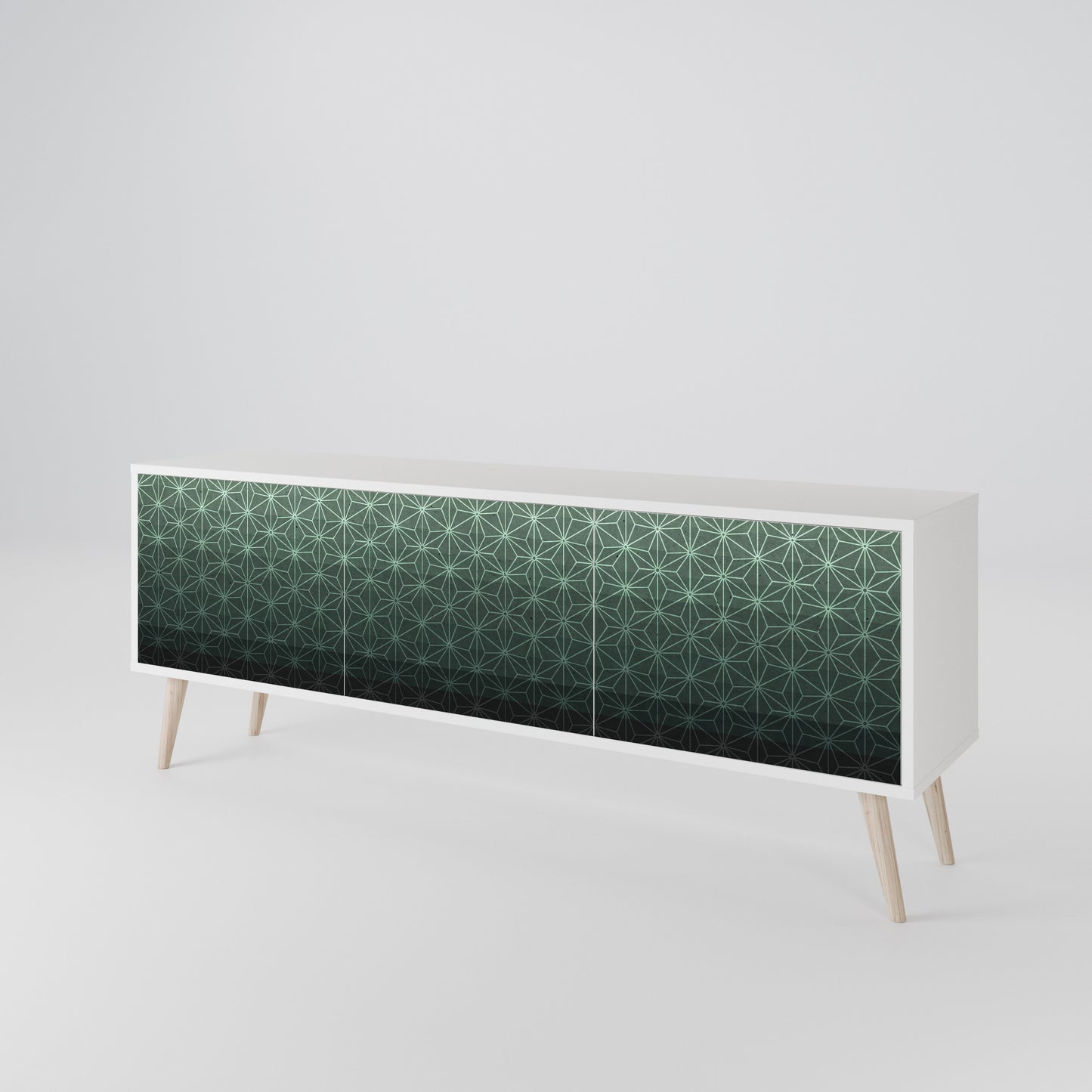 ORNAMENTAL GLIMMER Mueble de TV de 3 Puertas