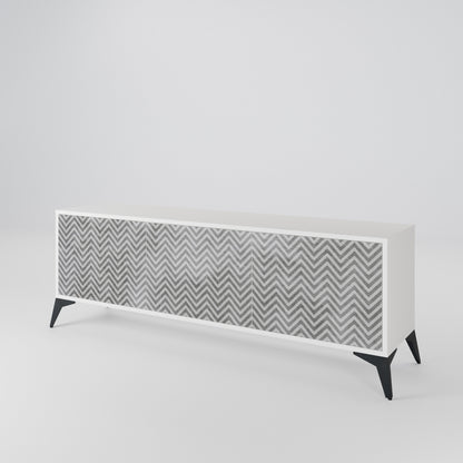 CONCRETE ZIG ZAG Mueble de TV de 3 Puertas