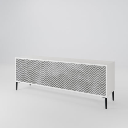 CONCRETE ZIG ZAG Mueble de TV de 3 Puertas