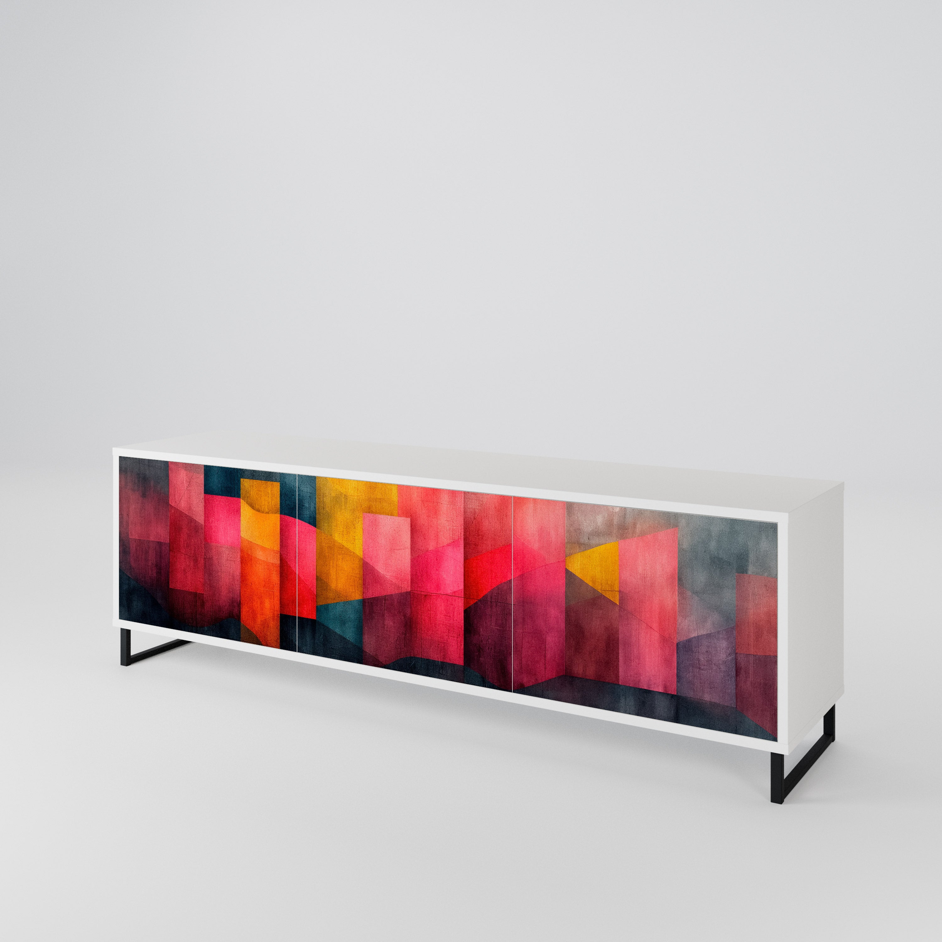 COLORFUL SOUNDS Mueble de TV de 3 Puertas
