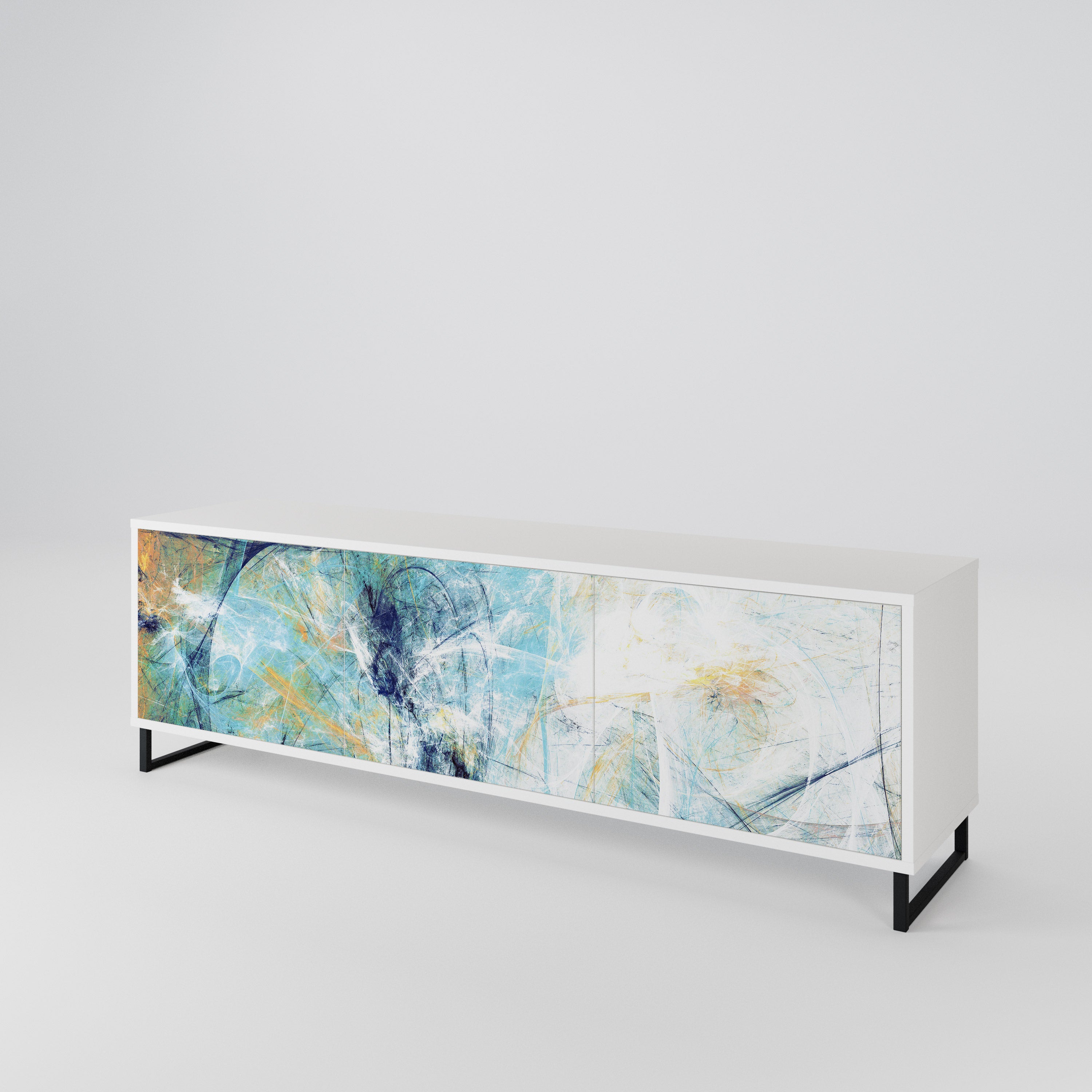 ABSTRACT THOUGHTS 3-Door TV Cabinet