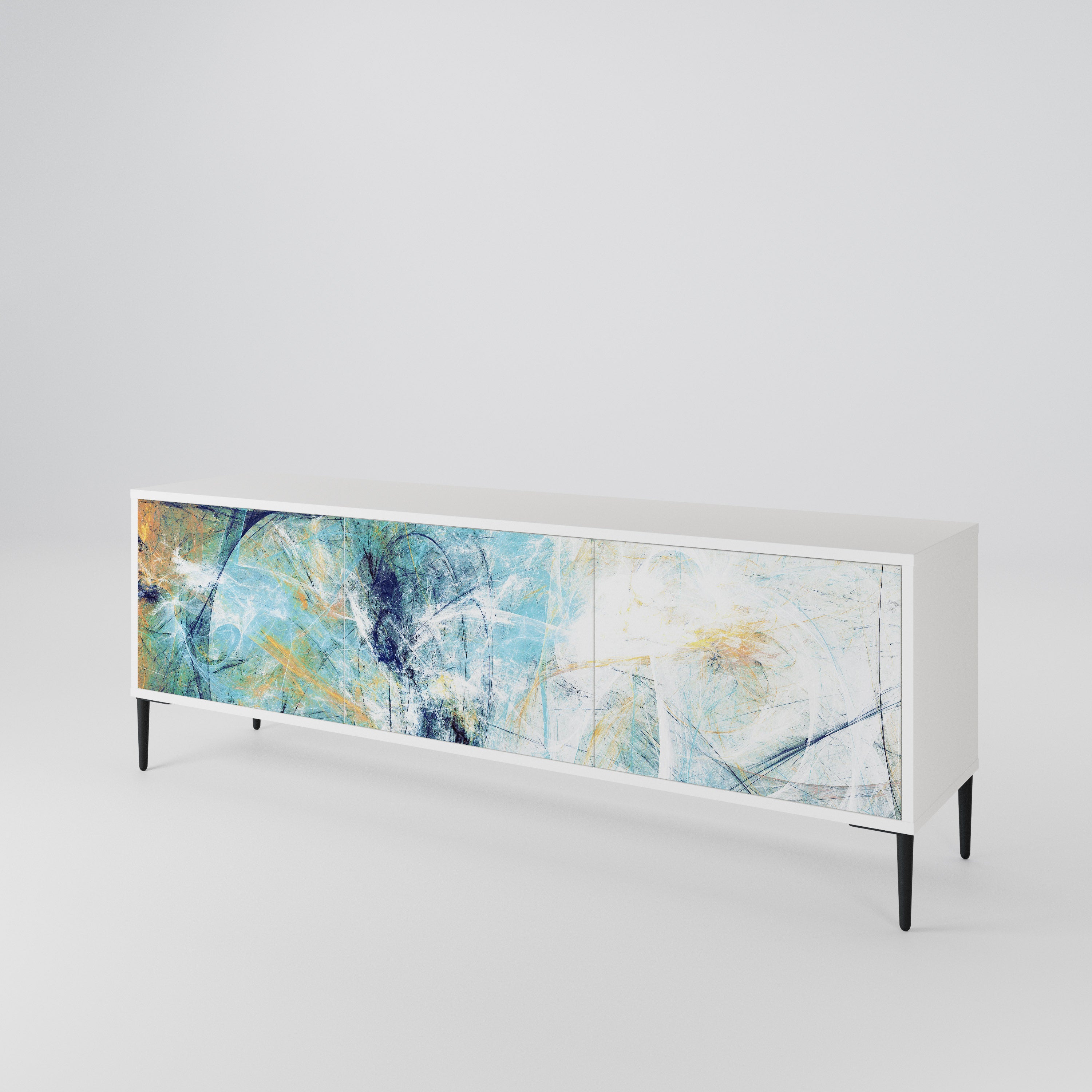ABSTRACT THOUGHTS 3-Door TV Cabinet