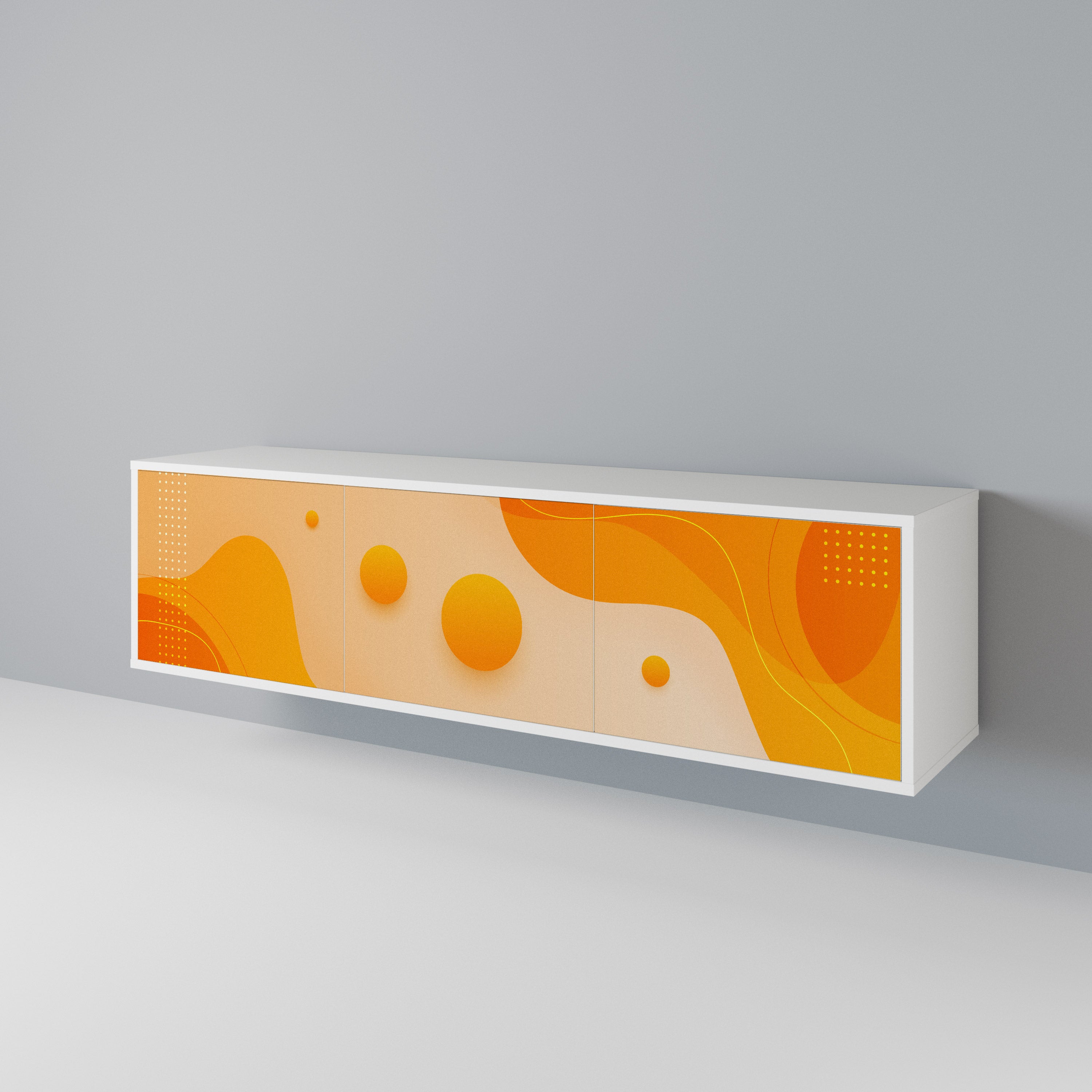 ORANGE ARRANGEMENT 3-Door TV Cabinet