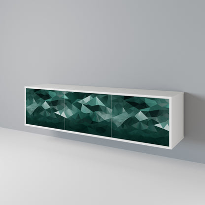 POLYGONAL FLOATING Mueble de TV de 3 Puertas