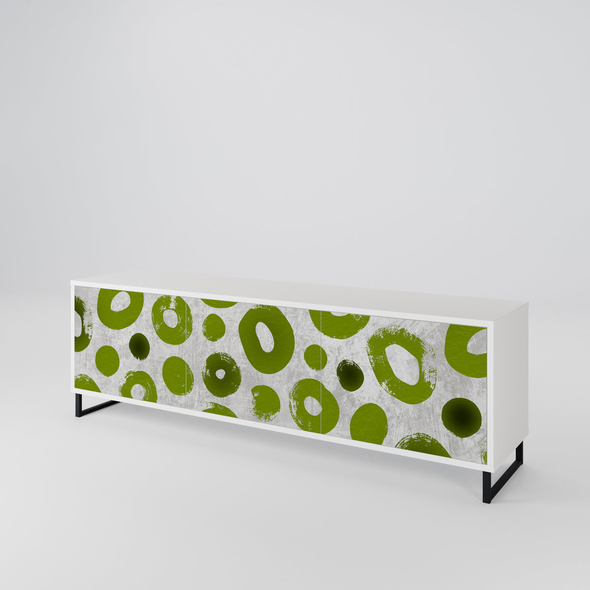 GREEN RHAPSODY Mueble de TV de 3 Puertas